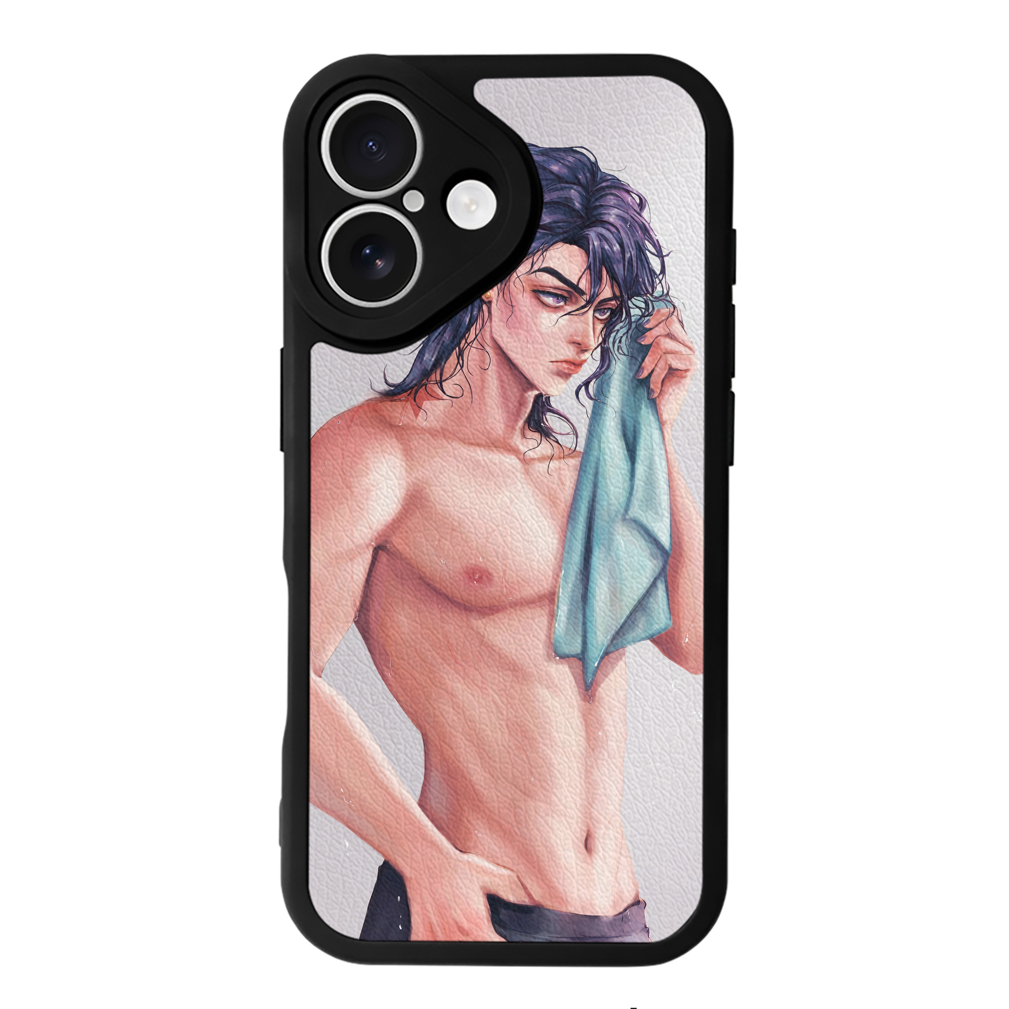 （画像用） ジョジョの奇妙な冒険 JoJo's Bizarre Adventure 【iPhone 16シリーズ対応】シリコンスマホケース（レザー調） 材質：シリコン
